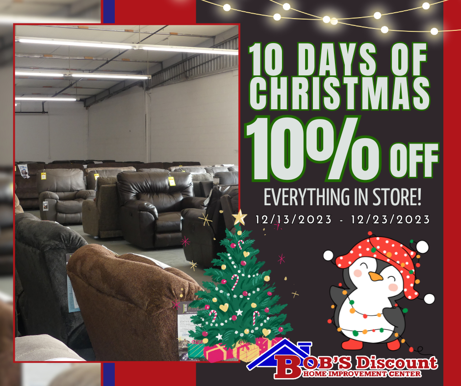 Bob's Discount Home Improvement Center January 10, 2024